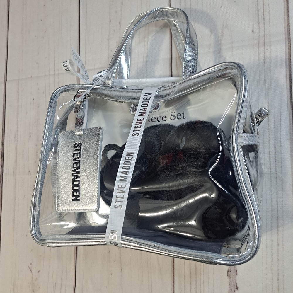Steve Madden Bag W/ Luggage Tag & Earmuff No Travel Cup 2 FOR 20 SALE
